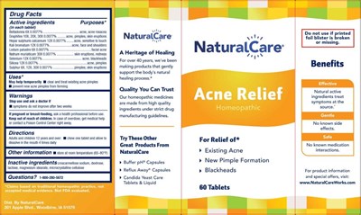 Acne Relief (Naca0019 Acne Relief 60 Tablets)